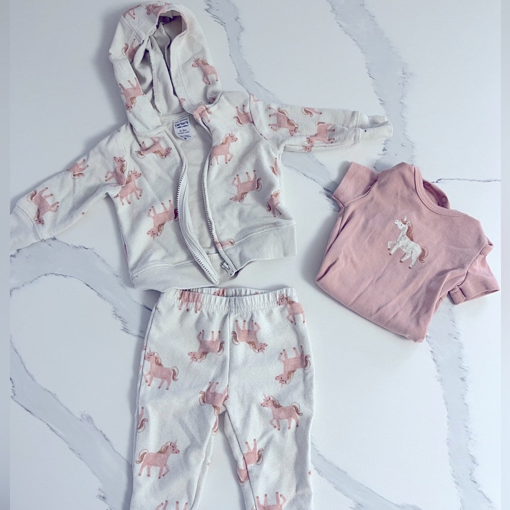 Carters Unicorn Set 0-3m